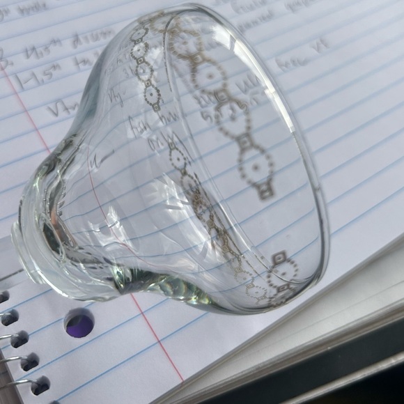 Vintage Heavy Crystal Champagne glass set of 5, gold Geo design, MCM, Cordials - Picture 2 of 9